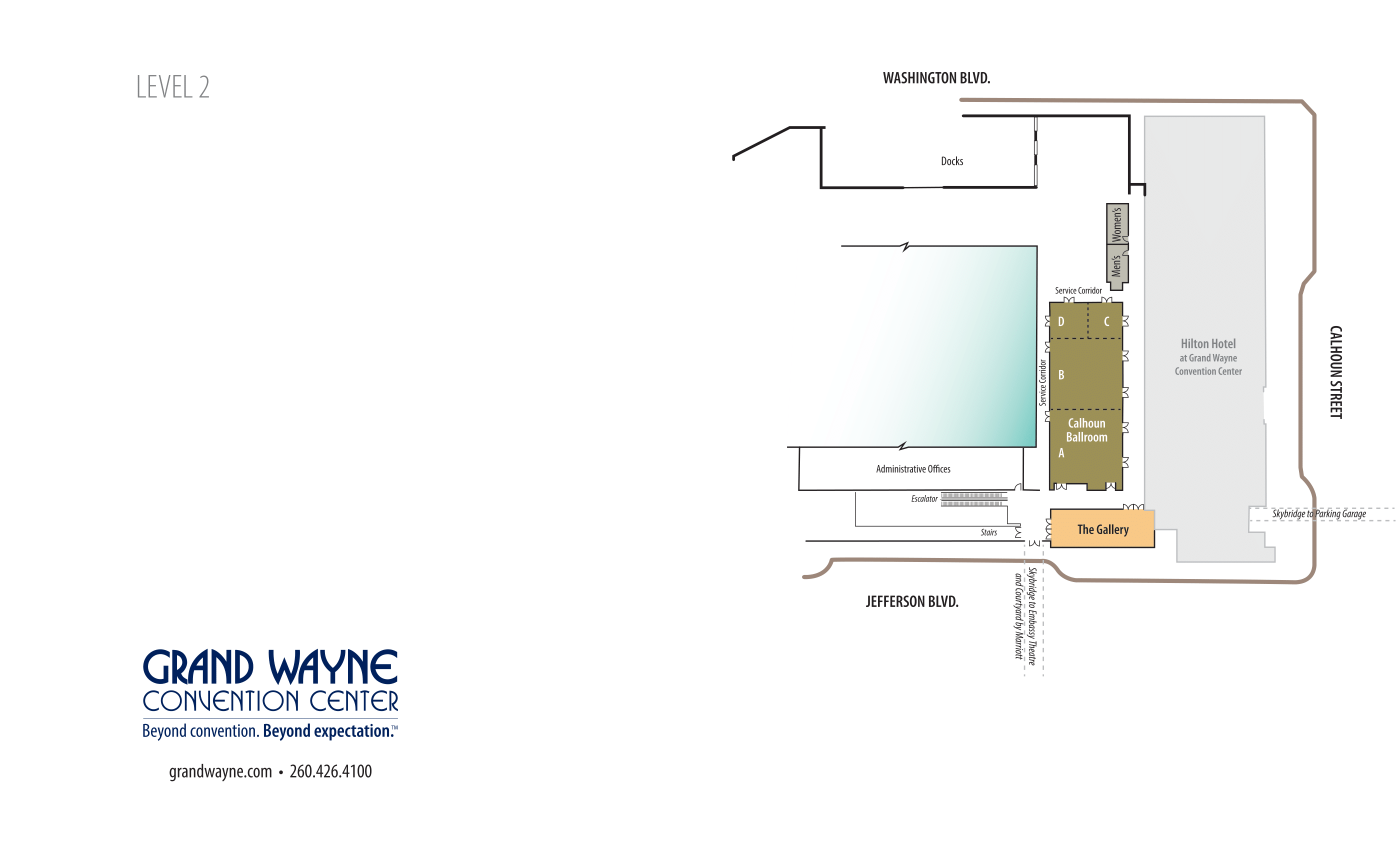 Upper level map
